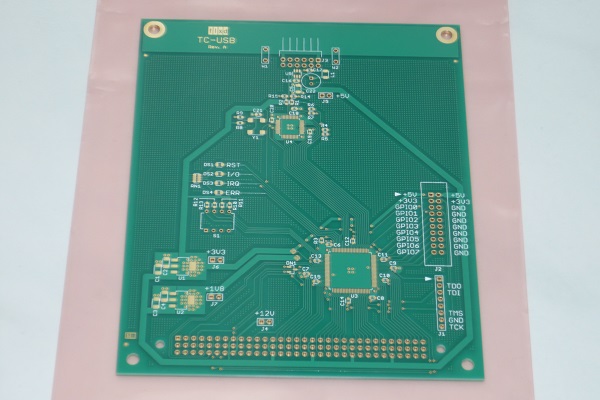 TC-USB Rev. A PCB top side